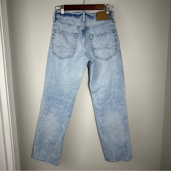 American Eagle Bootcut Jeans 26x30 Lightwash Distressed Y2k Denim - Picture 2 of 4